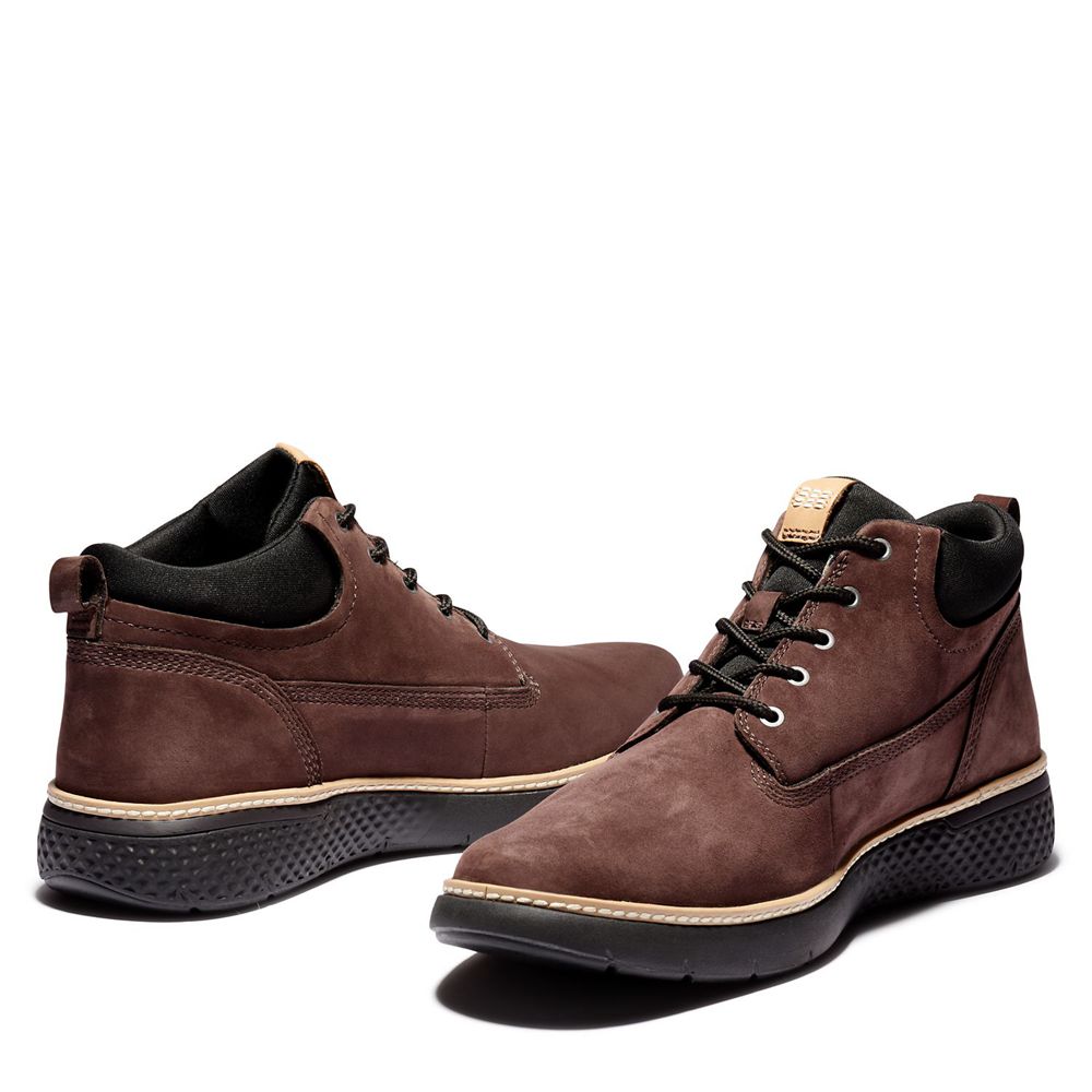 Timberland Chukka Μποτακια Ανδρικα Βαθυ Καφε - Cross Mark Better Δερματινα - Greece 3519260-ZP